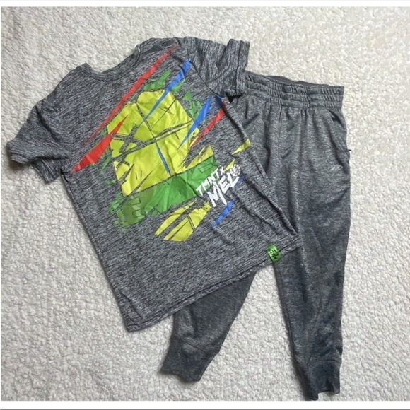 Ninja Turtle Gray Sweats Kids set Nickelodeon Sport teenage Mutant Ninja Turtles - Picture 2 of 10
